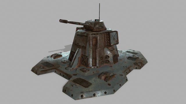 Missile Turret 3D Model