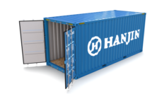 20ft Shipping Container Hanjin 3D Model