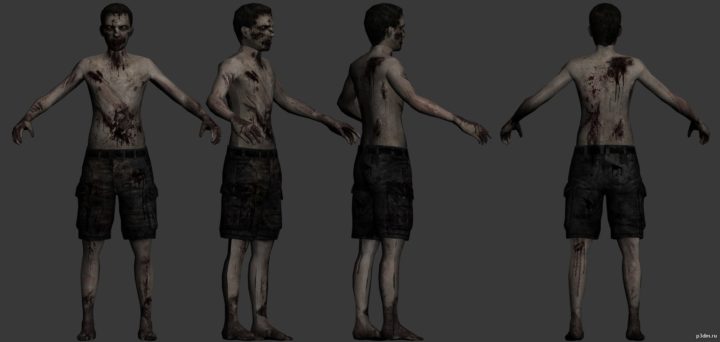 Zombie Invincible 3D Model