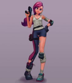 Mad Ping Girl – A31 3D Model