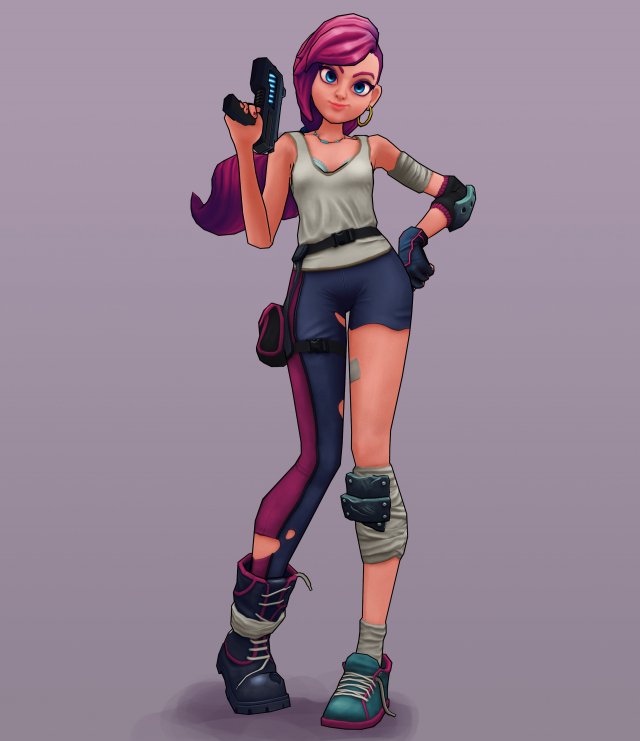 Mad Ping Girl – A31 3D Model