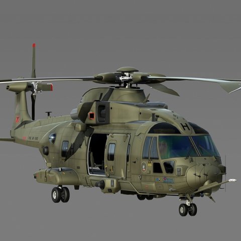 EH101 Merlin HC3 3D Model