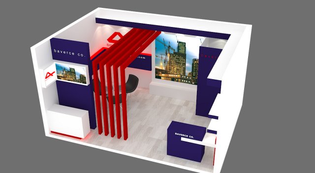 Exhibition stand 22 3D Model