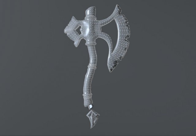 Stylized axe 3d print model 3D Model