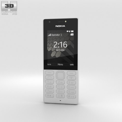 Nokia 216 Gray 3D Model