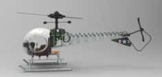 Medical helicopter 3D Model