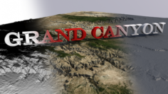 of the Grand Canyon landscape 3D Model