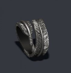 Feather ring 3D Model