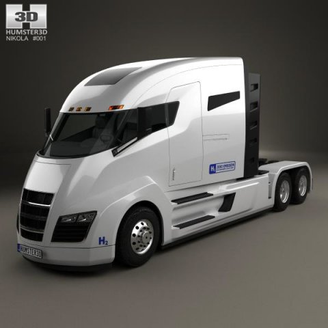 Nikola One Tractor Truck 2016 3D Model