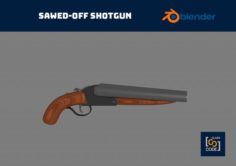 Sawed-off shotgun – Class Code 3D Model