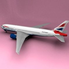 Boeing 777 British Airways 3D Model