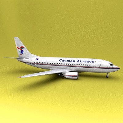 Boeing 737 Cayman Airways 3D Model