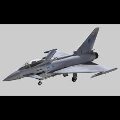 Typhoon RAF 6 Squadron 3D Model
