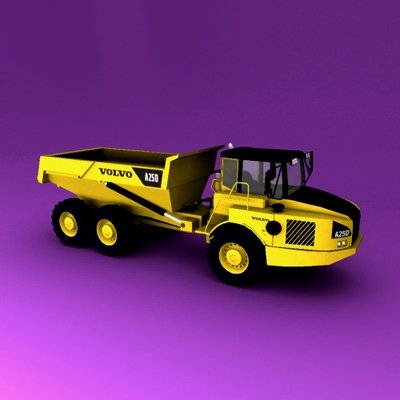 Articulated Truck 3D Model