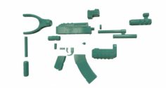 3D Print Gun – AK47 3D Model