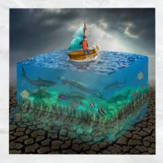 Canvas Art Surreal Aquarium 3D Model