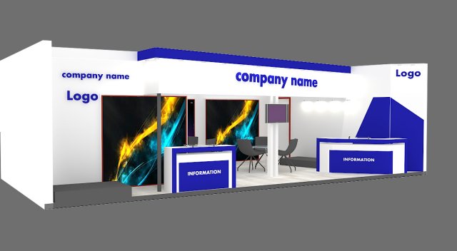 Exhibition stand 32 3D Model