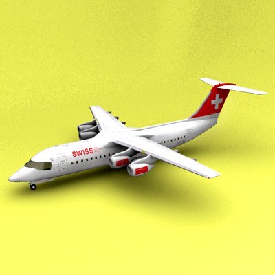BAe-146 Swiss 3D Model