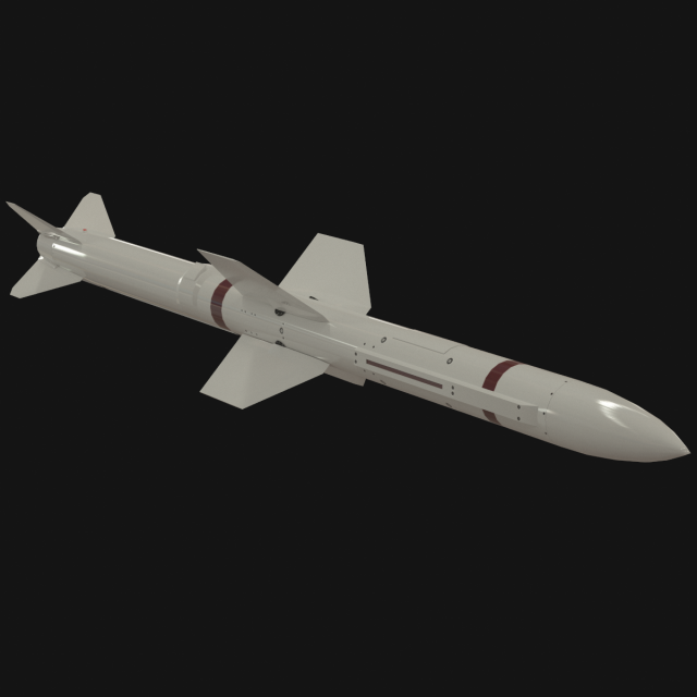 Selenia Aspide missile 3D Model