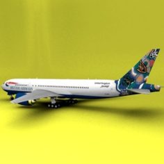 Boeing 777 British Airways Nalanji Dreaming 3D Model