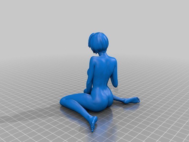 Nude girl 3D Model