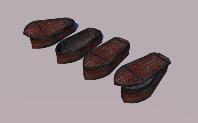 Nordic coffins 3D Model