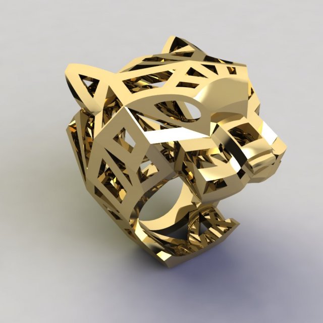 Panther ring 3D Model - 3DHunt.co