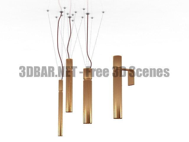 Chandelier sconce tube 3D Collection