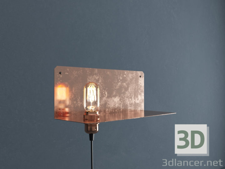 3D-Model 
90-Degree Wall Lamp