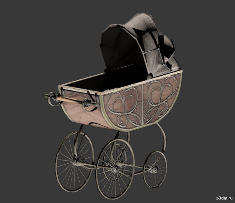 Baby Stroller 3D Model