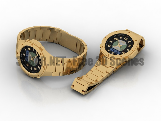 Casio wave ceptor wristlet watch 3D Collection