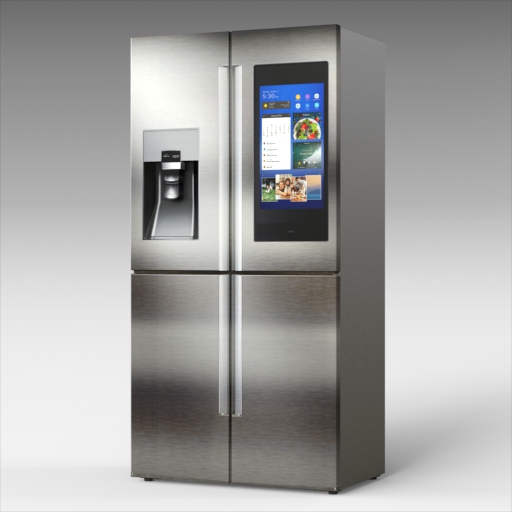Samsung 4 Door Refrigerator 3D Model