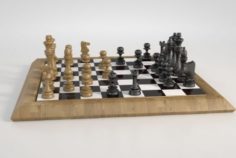 Chessboard 3D Model Vray