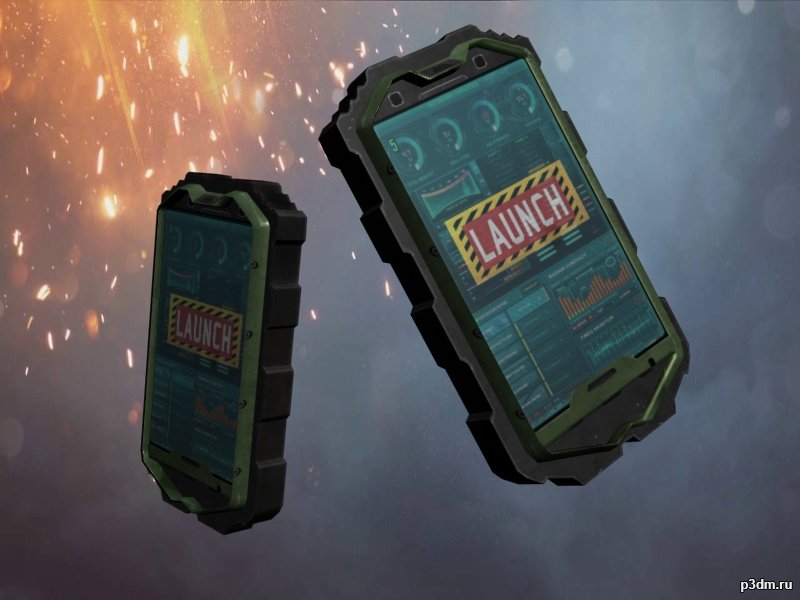 Tactical smartphone 3D Model