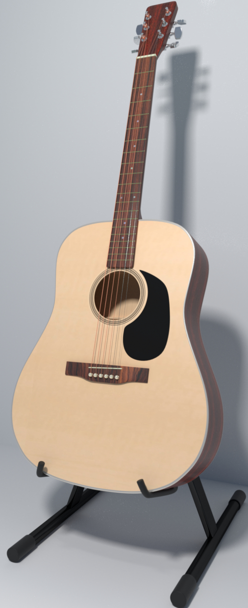 3D-Model 
Dreadnaught Guitar