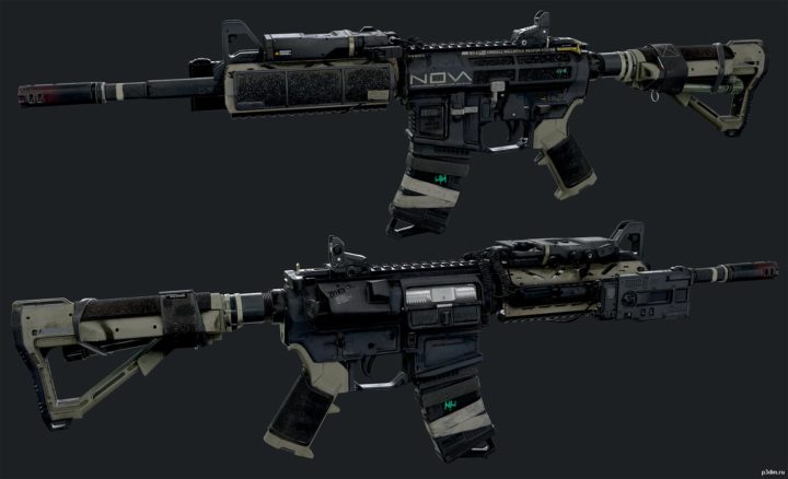 Assault Rifle NV4 3D Model
