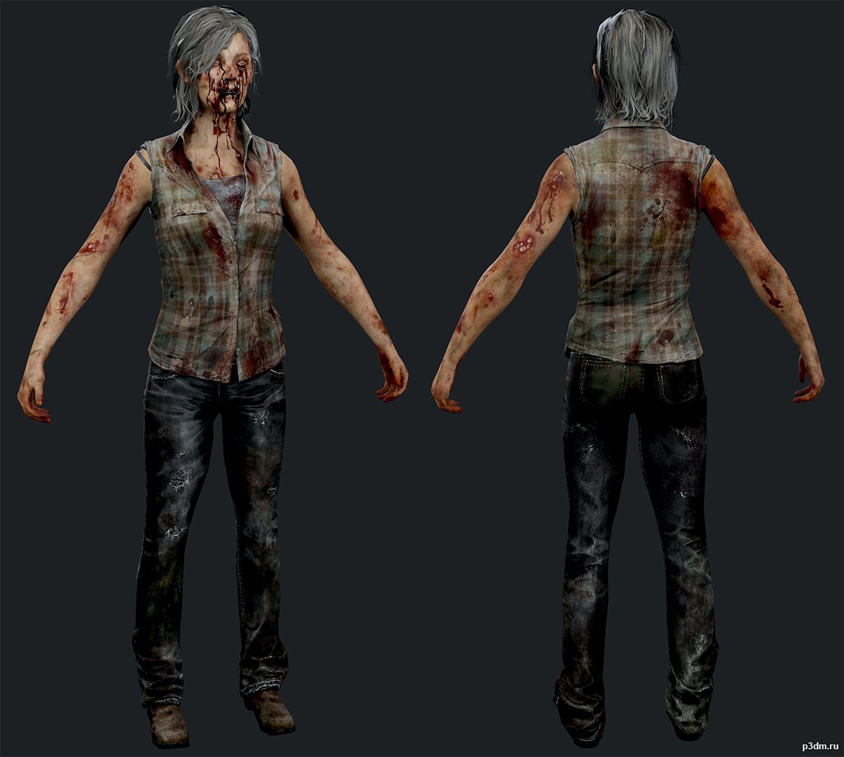 (DLC) Infected “Runner” Vivian 3D Model