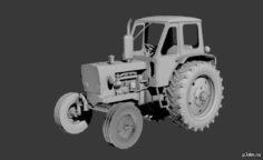 Трактор ЮМЗ 6Л 3D Model