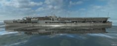HMS Furious 3D Model