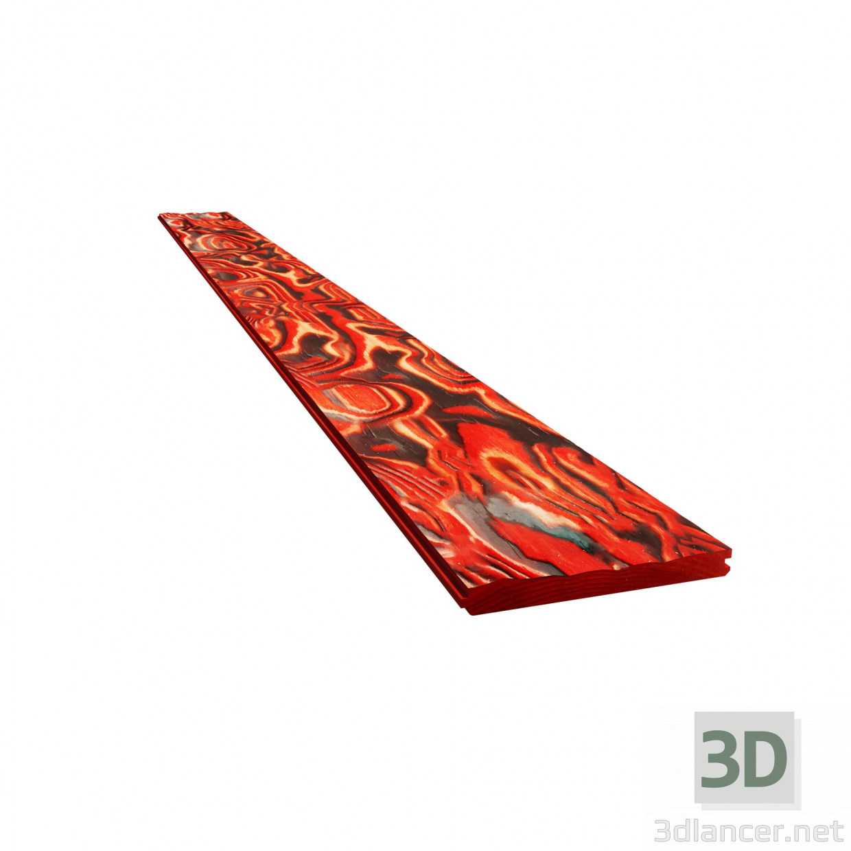 3D-Model 
Panel of baked wood. Larch Barn.