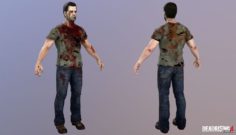 Frank Zombie DLC Frank Rising 3D Model