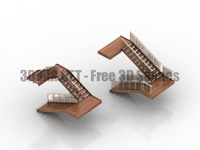 Staircase of a private house 3D Collection