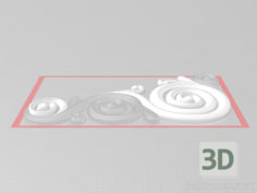 3D-Model 
Decor volumetric curls 3D