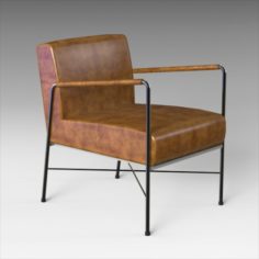 Dagwood Leather Armchair 3D Model