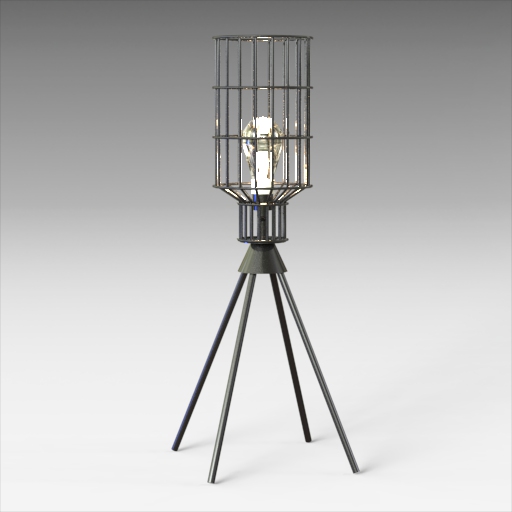Remo Table Lamp Charcoal 3D Model