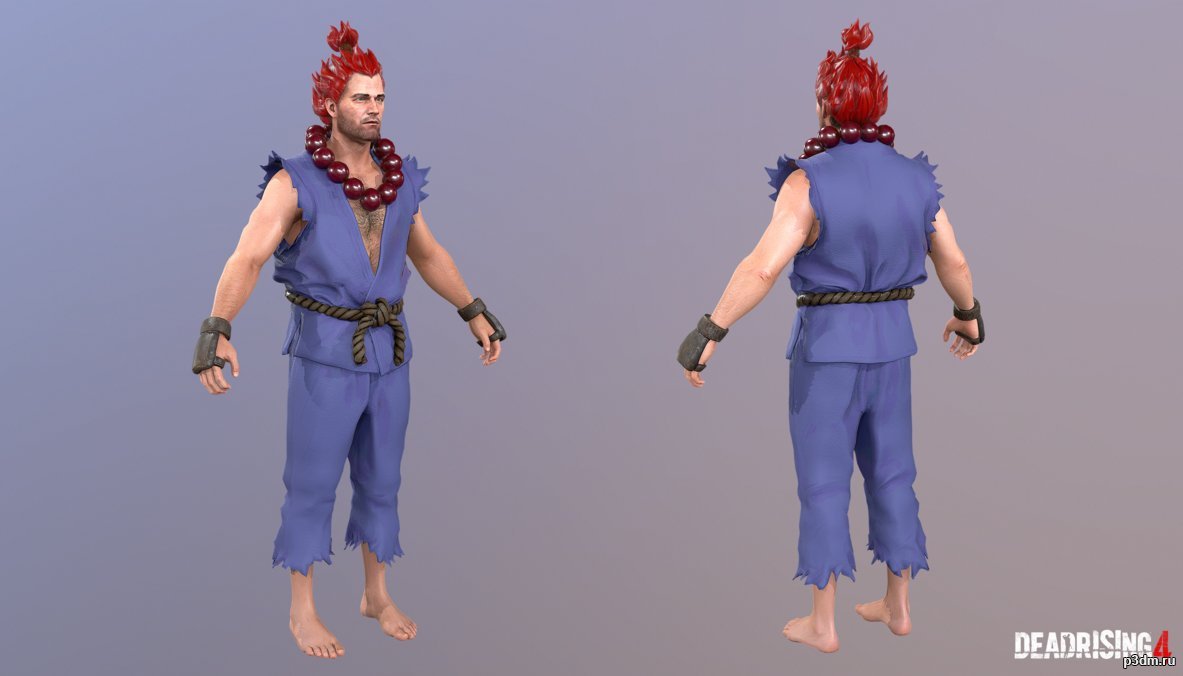 Frank West Akuma Costume 3D Model