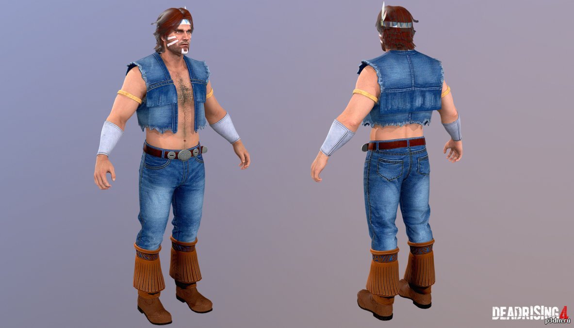 Frank West T.Hawk Costume 3D Model
