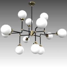 Bistro chandelier 3D Model