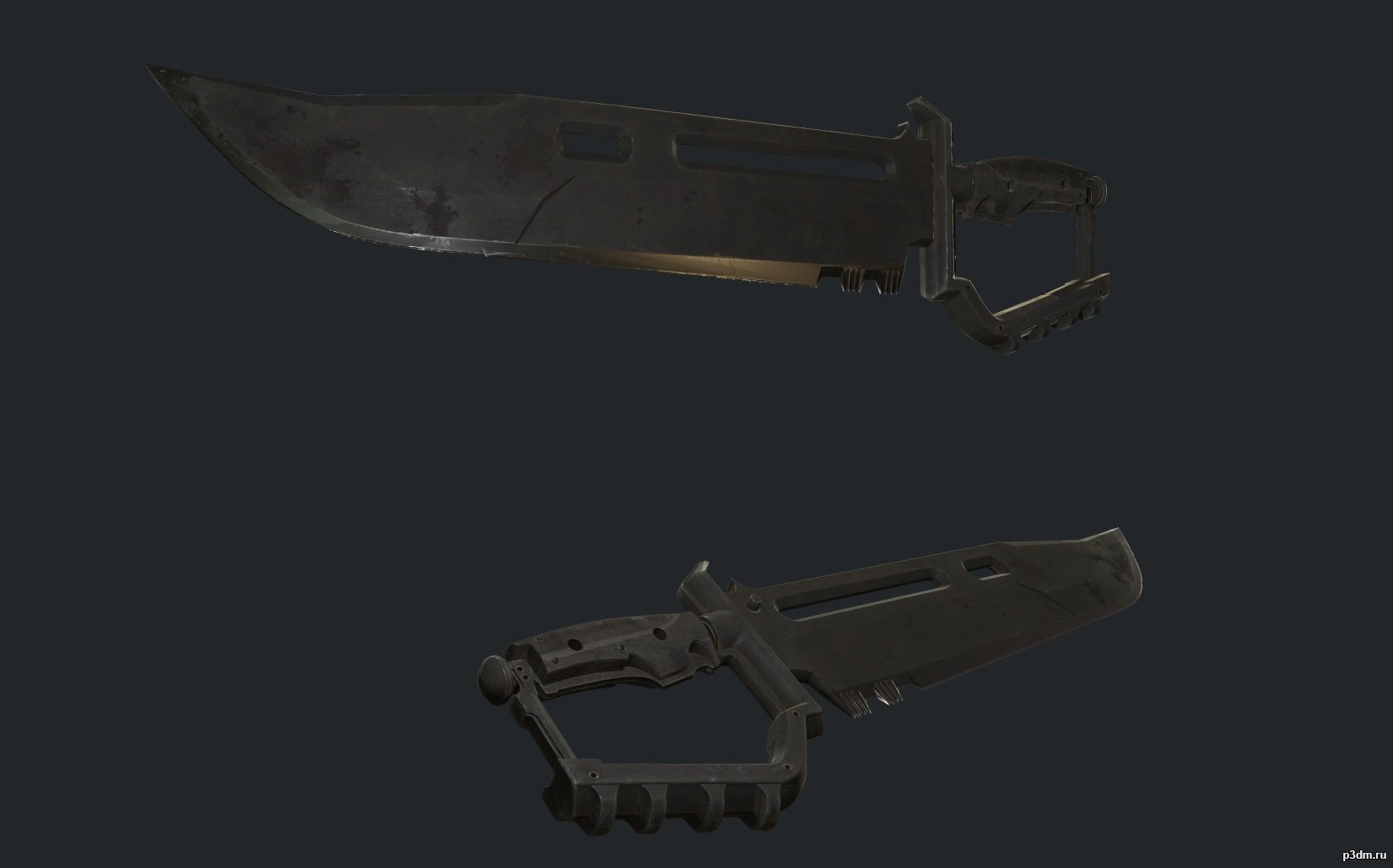 Bowie knife 3D Model