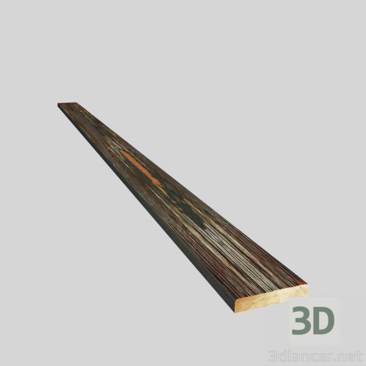 3D-Model 
Panel of baked wood. Larch BUMP.
